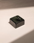 IYE black-blue recycled glass incense holder with deep smoky tone