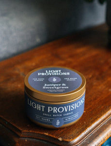 Juniper & Sweetgrass - Light Provisions - Candle
