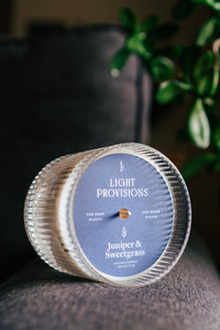 Juniper & Sweetgrass - Light Provisions - Candle