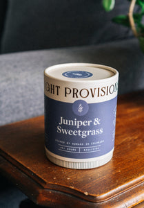 Juniper & Sweetgrass - Light Provisions - Candle