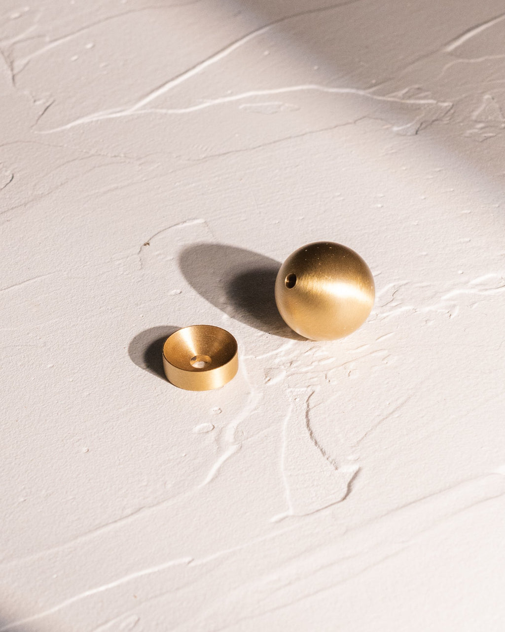 Sphere brass incense holder with removable base and adjustable angle