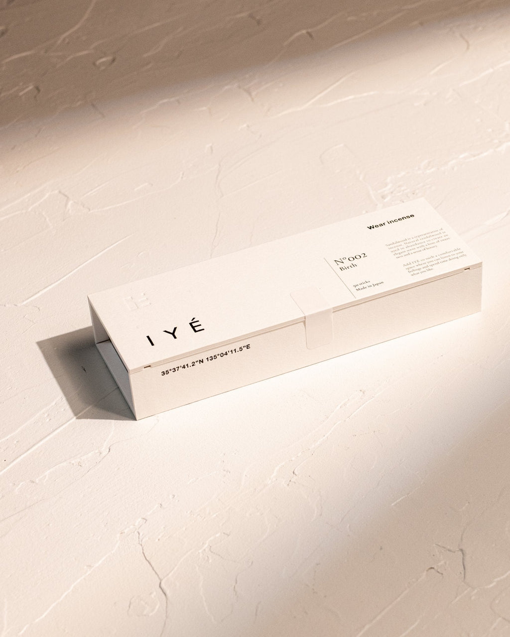 IYÉ No. 001 Birth incense box, handmade on Awaji Island, Japan