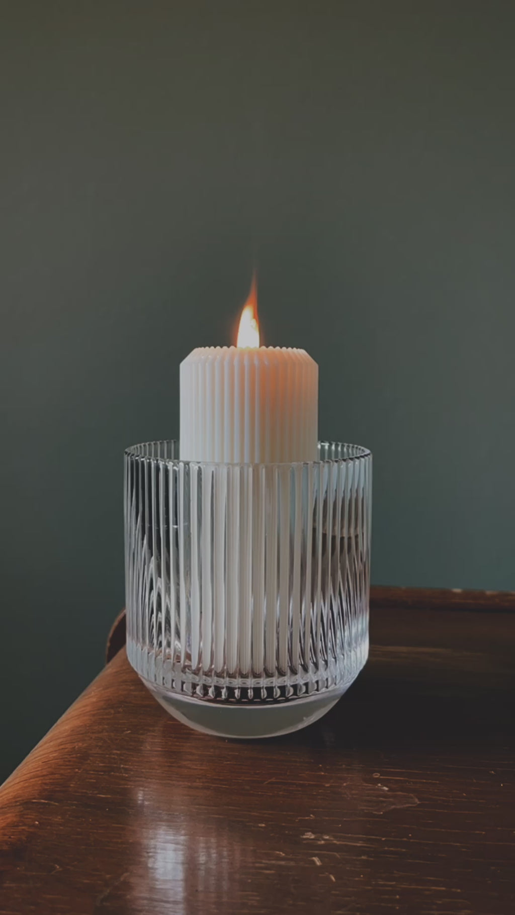 timelapse of refill burning in glassware