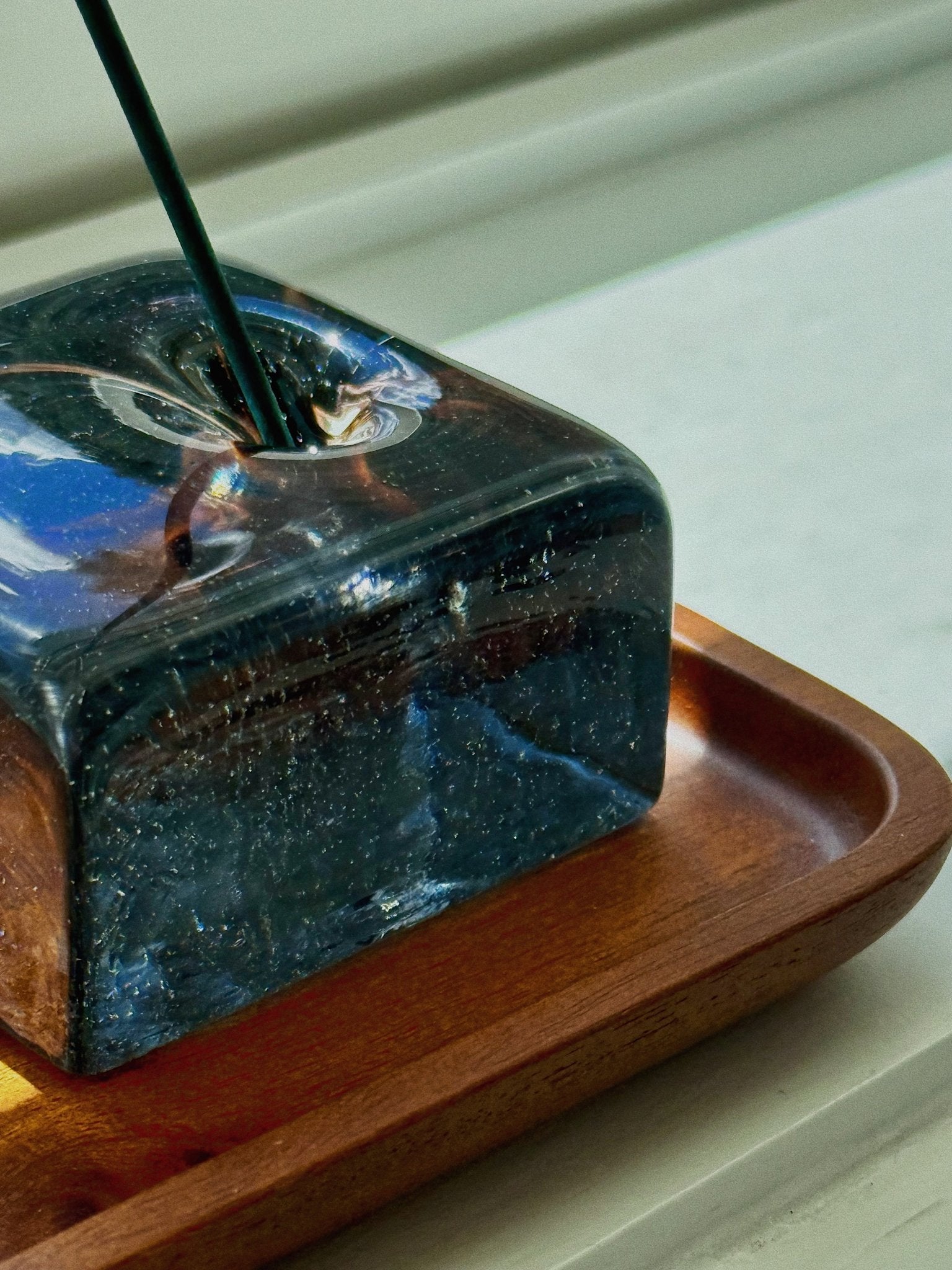 IYE Recycled Glass Incense Holder | Handmade in Japan – Light