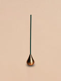 Brass waterdrop incense holder shown alone against a neutral background.
