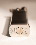 Base of silver Tsubota Pearl Bolbo lighter showing Japanese maker's mark