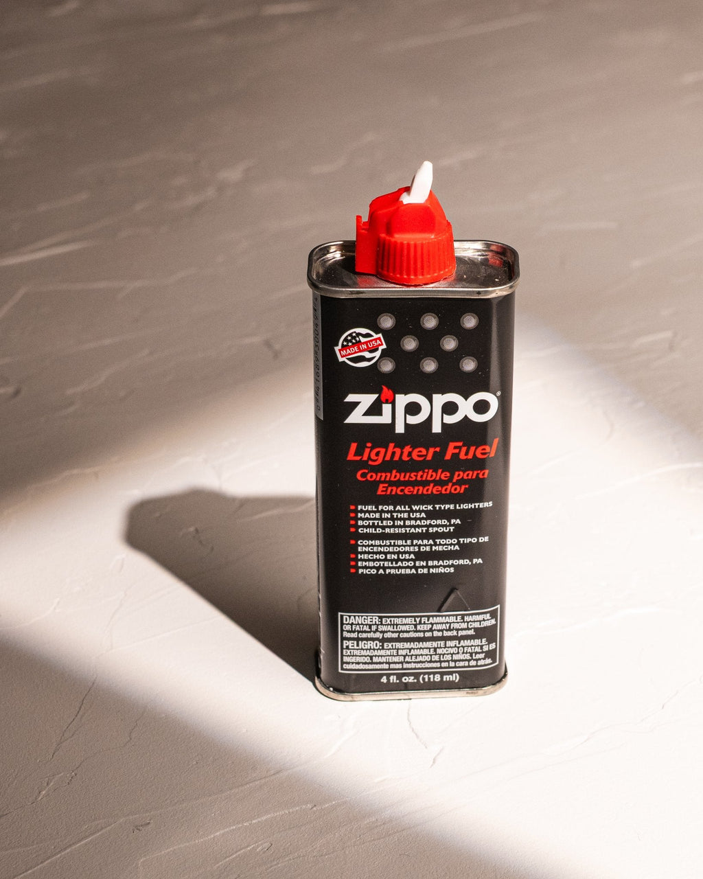 Zippo lighter fluid for refillable wick lighters and petrol lighters