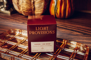 Pumpkin & Oud Wood Candle - Light Provisions - Candle