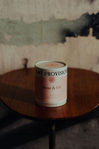 Rose & Fir Candle - Light Provisions - Candle