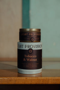 Walnut & Tobacco Candle - Light Provisions - Candle