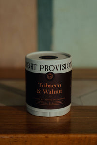 Walnut & Tobacco Candle - Light Provisions - Candle